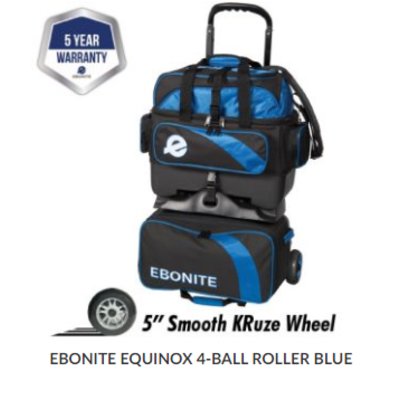 EBONITE EQUINOX 4-BOWL ROLLER BLUE